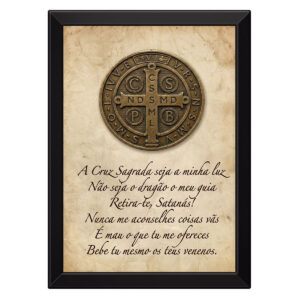 Quadro São Bento A Cruz Sagrada