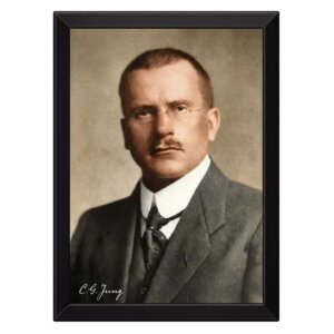 Quadro Carl Jung Psicanalista Clássico Colorido