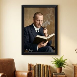 Quadro Carl Jung Cachimbo Psicanalista