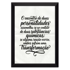 Quadro O Encontro de Duas Personalidades...