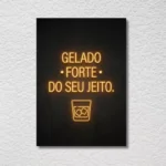 Kit Barzinho All Black 5 Placas Decorativas Para Bares Estabelecimentos Área Gourmet Presente Bebidas-6