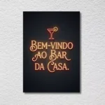Kit Barzinho All Black 5 Placas Decorativas Para Bares Estabelecimentos Área Gourmet Presente Bebidas-7