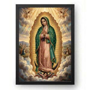 Quadro Nossa Senhora de Guadalupe Dourada