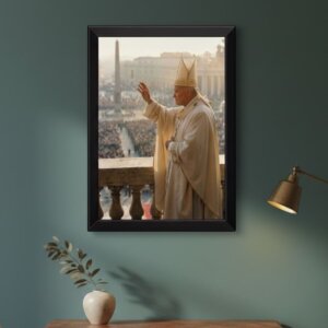Quadro Papa João Paulo ll Basílica Vaticano