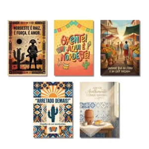 Kit Placas Decorativas Cultura Nordestina