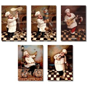 Kit Placas Decorativas Chefes de Cozinha