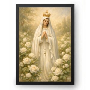 Quadro Nossa Senhora de Fátima Jardim