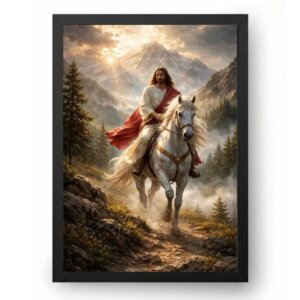 Quadro Jesus Cavalgando Nas Montanhas