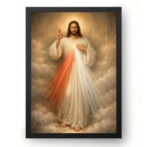 Quadro Jesus Misericordioso Misericórdia e Paz