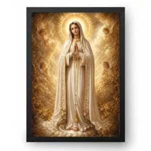 Quadro Nossa Senhora De Fátima Barroco Clássico