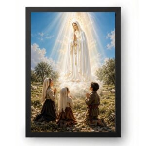 Quadro Nossa Senhora De Fátima Os Três Pastorinhos