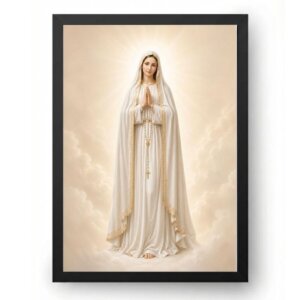 Quadro Nossa Senhora De Fátima Moderna Minimalista
