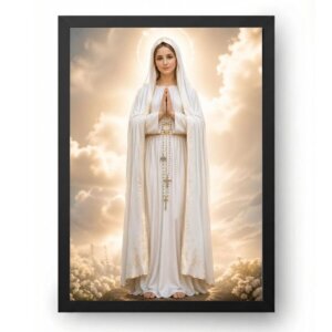 Quadro Nossa Senhora De Fátima Realista Católica