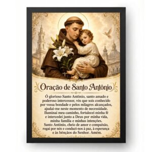 Quadro Santo Antônio Oração Gloriosa