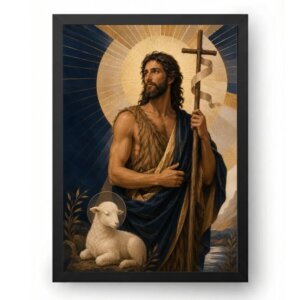 Quadro São João Batista Arte Sacra Moderna