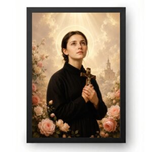 Quadro Santa Gemma Galgani Devocional Premium
