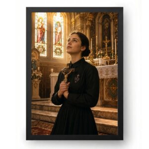 Quadro Santa Gemma Galgani no Interior da Igreja