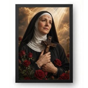 Quadro Santa Rita de Cássia Realista Arte