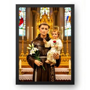 Quadro Santo Antônio Imagem na Igreja