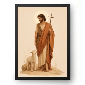 Quadro São João Batista Minimalista Premium
