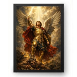 Quadro São Miguel Arcanjo Vitória Celestial