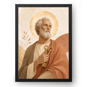 Quadro São Pedro Minimalista Premium