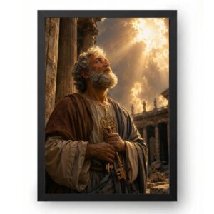 Quadro São Pedro Realismo Cinematográfico em Roma