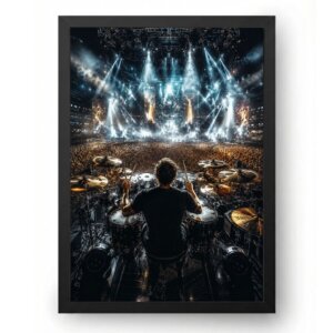 Quadro Baterista No Palco Principal