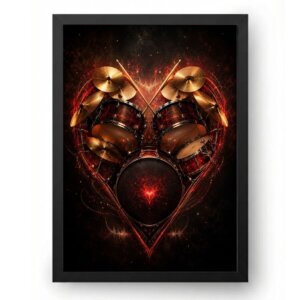 Quadro Coração da Bateria