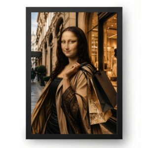 Quadro Mona Lisa nas Compras