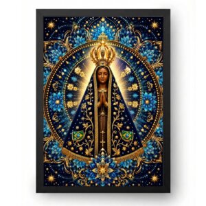 Quadro Nossa Senhora Aparecida Mandala Sagrada