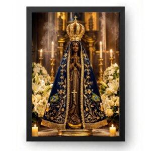 Quadro Nossa Senhora Aparecida Realista de Altar