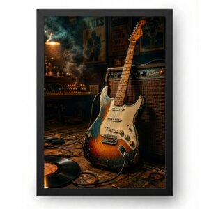 Quadro Guitarra Vintage Blues