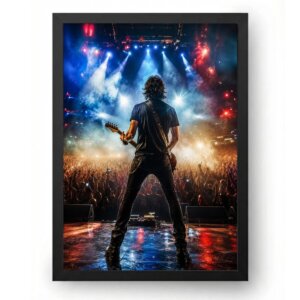 Quadro Guitarrista no Palco