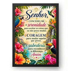 Oração da Serenidade Jardim Tropical Vivo