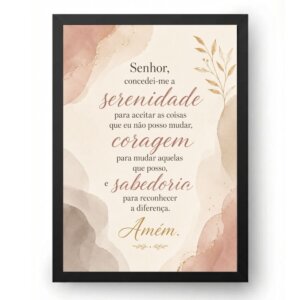 Oração da Serenidade Minimalista Elegante