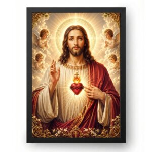 Quadro Sagrado Coração de Jesus para Sala