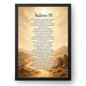 Quadro Salmo 91 Luz no Deserto