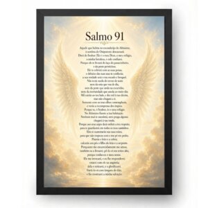 Quadro Salmo 91 Refúgio Sob as Asas Divinas