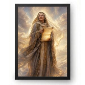 Quadro Santa Ana Avó de Jesus A Luz Celestial
