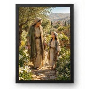 Quadro Santa Ana Avó de Jesus O Jardim de Nazaré