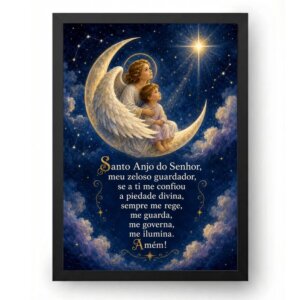 Quadro Santo Anjo do Senhor Céu Noturno