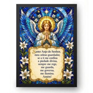 Quadro Santo Anjo do Senhor Vitral Celestial