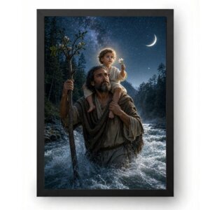 Quadro São Cristóvão Religioso A Travessia