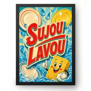 Quadro Sujou Lavou Para Cozinha Decorativo Retrô Vintage