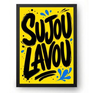 Quadro Sujou Lavou Para Cozinha Minimalista Moderno