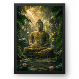 Quadro Buda na Floresta Tropical