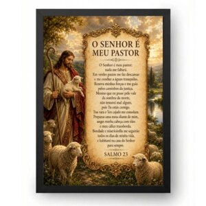 Quadro Salmo 23 O Bom Pastor