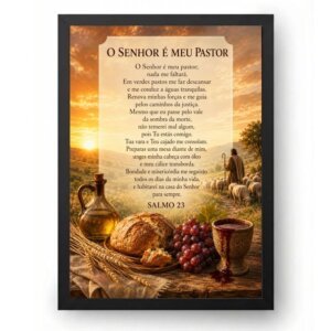 Quadro Salmo 23 Preparas uma Mesa Perante Mim