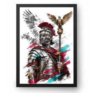 Quadro Soldado Romano Águia Imperial